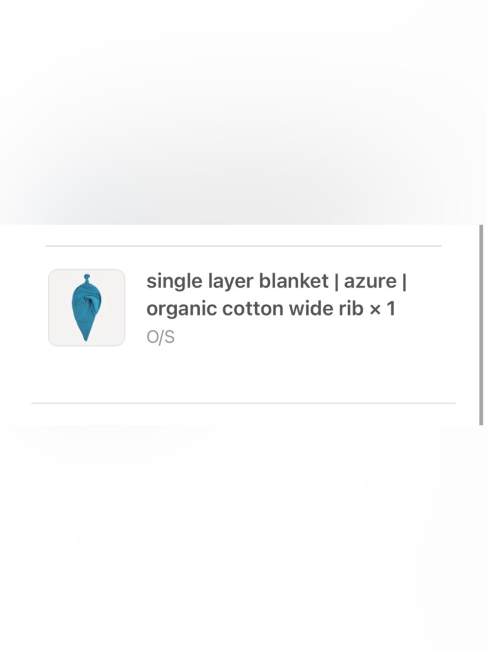 Kate Quinn Azure single layer blanket